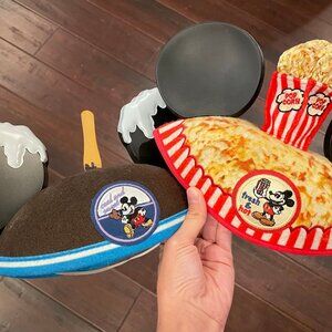 Disney Parks Mickey Ice Cream Bar & Popcorn Ear Hats